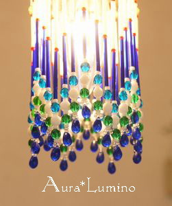 ビーズランプ　beadslamp　aura*lumino　ブルー